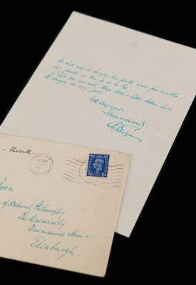 Lot #158 Chaim Weizmann War-Dated Autograph Letter