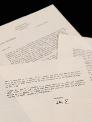 Lot #22 Dwight D. Eisenhower Writes to a Former