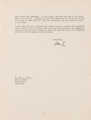 Lot #22 Dwight D. Eisenhower Writes to a Former West Point Classmate - "I want no part of any political job" - Image 4