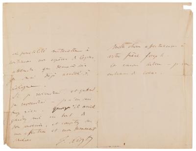 Lot #631 Franz Liszt Autograph Letter Signed - Image 2