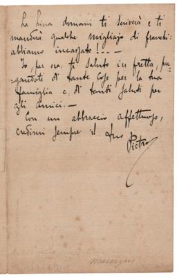 Lot #661 Pietro Mascagni Autograph Letter Signed on the "Boheme di Leoncavallo" - Image 3