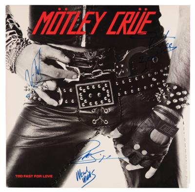 Lot #710 Motley Crue Signed Album - Too Fast for Love - Image 1