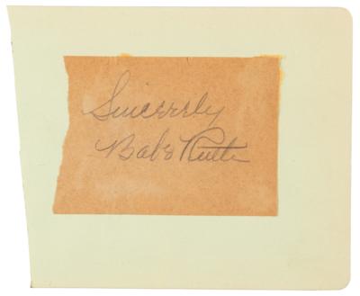 Lot #941 Babe Ruth Signature - Image 1