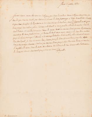 Lot #337 Marquis de Lafayette Autograph Letter Signed on "our tricolor revolution" - Image 2