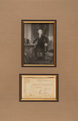 Lot #148 Alexander Hamilton Signed Free Frank to Jedediah Huntington - Image 2