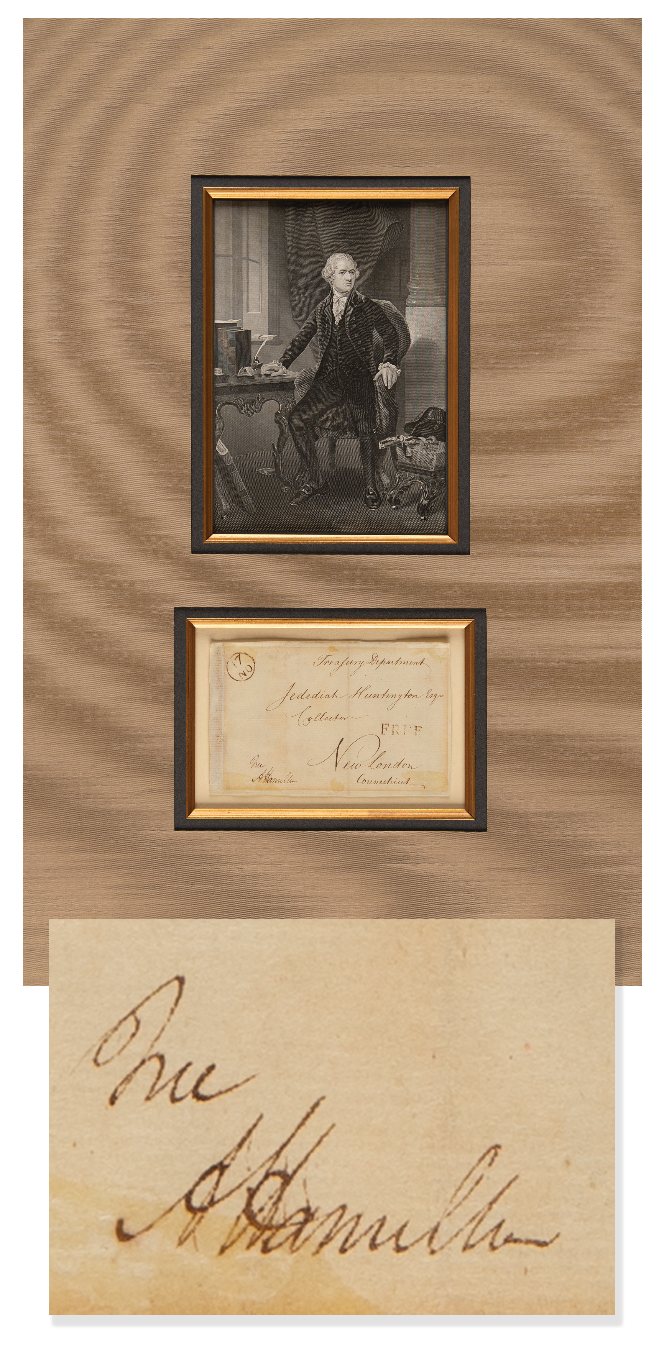 Lot #148 Alexander Hamilton Signed Free Frank to