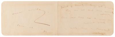 Lot #579 Oscar Wilde Autograph Quotation Signed - 'The Garden of Eros' - Image 3