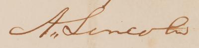 Lot #11 Abraham Lincoln Autograph Letter Signed as an Attorney in Springfield, Illinois - Image 3