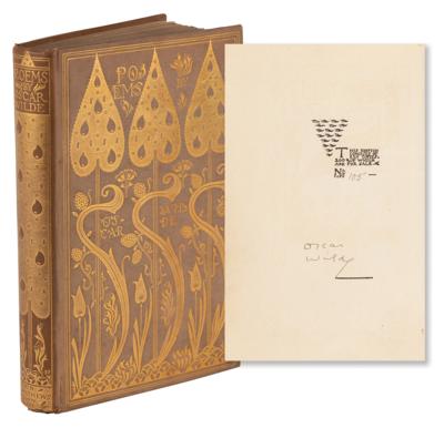 Lot #581 Oscar Wilde Signed Book - Poems (Ltd. Ed. #105/220) - Image 1