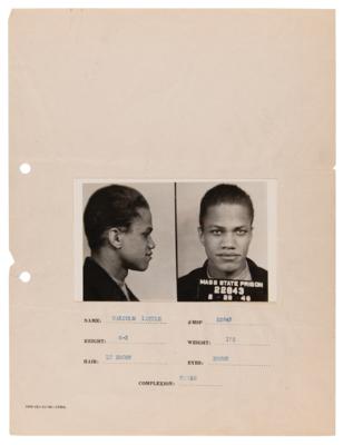 Lot #178 Malcolm X Prison Archive: (80+) Documents with an Autograph Letter Signed, Mug Shot Photograph, and Internal Records - Image 4