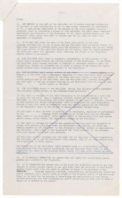 Lot #173 Martin Luther King, Jr. Signed Contract for a Spanish Version of 'Stride Toward Freedom,' with His Literary Agent's File Copy of the Book - Image 3