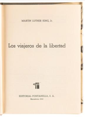 Lot #173 Martin Luther King, Jr. Signed Contract for a Spanish Version of 'Stride Toward Freedom,' with His Literary Agent's File Copy of the Book - Image 8