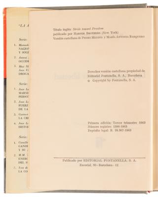 Lot #173 Martin Luther King, Jr. Signed Contract for a Spanish Version of 'Stride Toward Freedom,' with His Literary Agent's File Copy of the Book - Image 9