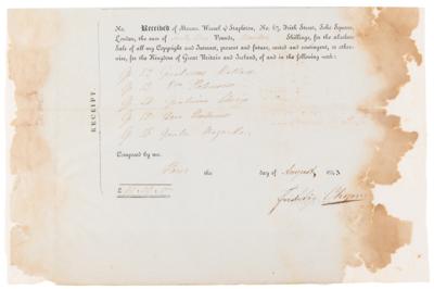 Lot #626 Frederic Chopin (2) Documents Signed, Selling Copyright to Five Famous Piano Compositions - Including Polonaise in A-flat major, Ballade No. 4, and Nocturnes - Image 5