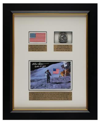 Lot #6312 Apollo 15 Flown American Flag and Robbins Medallion - From the Personal Collection of Dave Scott - Image 1