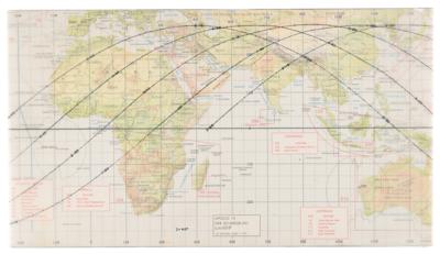 Lot #6313 Apollo 15 Flown Earth Orbit Chart - From the Personal Collection of Dave Scott - Image 2