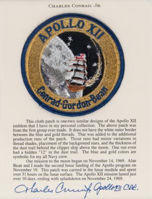 Lot #6183 Apollo 12 Lunar Surface-Flown Mission Patch - From the Personal Collection of Charles Conrad - Image 4