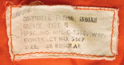 Lot #6112 Tom Stafford Signed Type II Pilot's Flight Suit - Image 6