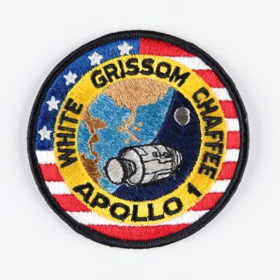 Lot #6068 Apollo 1 Crew Patch Presented to Deke Slayton by Gus Grissom - Image 1