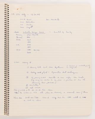 Lot #6110 Gordon Cooper's Apollo 10 Training and Checkups Notebook, Used Extensively by the Mission's Backup Commander - Image 4