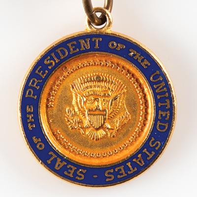 Lot #6228 Presidential Seal Pendant and Bracelet - From the Personal Collection of Alan Bean - Image 2