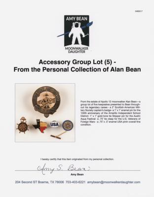 Lot #6185 Accessory Group Lot (5) - From the Personal Collection of Alan Bean - Image 2