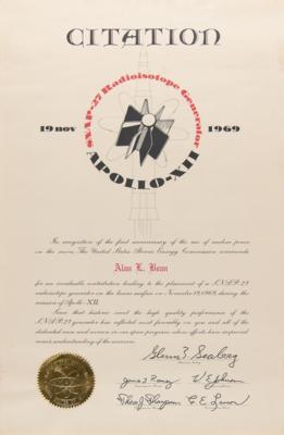 Lot #6199 Awards and Certificates (11) - From the Personal Collection of Alan Bean - Image 2