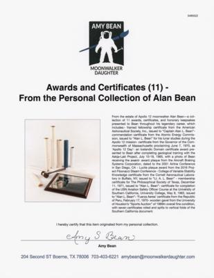 Lot #6199 Awards and Certificates (11) - From the Personal Collection of Alan Bean - Image 10