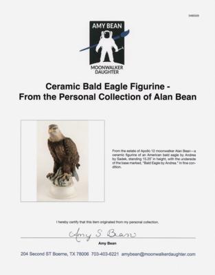 Lot #6205 Ceramic Bald Eagle Figurine - From the Personal Collection of Alan Bean - Image 5