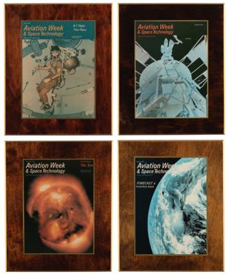 Lot #6222 Mounted 'Skylab' Magazine Covers (4) - From the Personal Collection of Alan Bean - Image 1