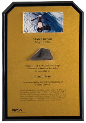 Lot #6234 Skylab Flown Fragment Presentation Display - From the Personal Collection of Alan Bean - Image 1