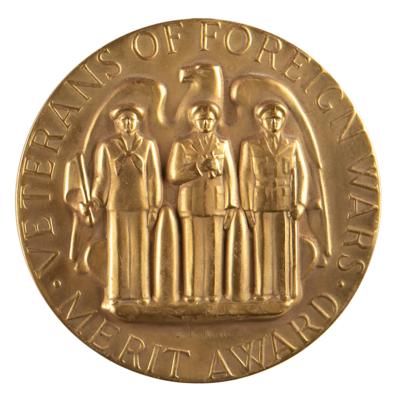 Lot #6212 Gold Medal of Merit and Citation (Veterans of Foreign Wars of the United States) - From the Personal Collection of Alan Bean - Image 1