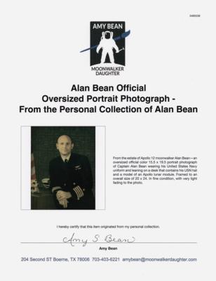 Lot #6202 Alan Bean Official Oversized Portrait Photograph - From the Personal Collection of Alan Bean - Image 3