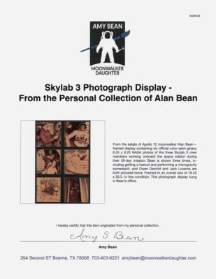 Lot #6231 Skylab 3 Photograph Display - From the Personal Collection of Alan Bean - Image 3