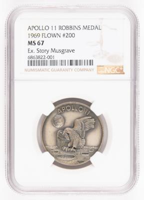 Lot #6116 Apollo 11 Flown Robbins Medallion - From the Personal Collection of Story Musgrave - Image 1