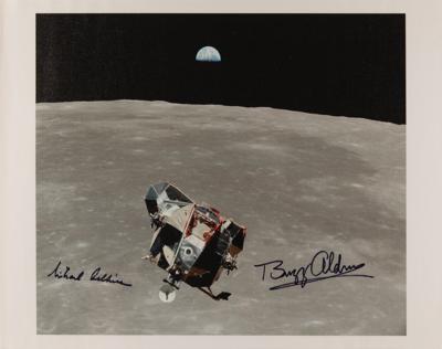 Lot #6154 Apollo 11: Buzz Aldrin and Michael Collins Signed Print - Image 1