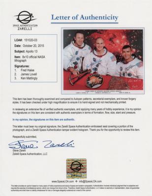 Lot #6254 Apollo 13 Crew Signed Photograph - Image 2