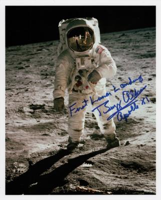 Lot #6142 Buzz Aldrin Signed Photograph - Image 1