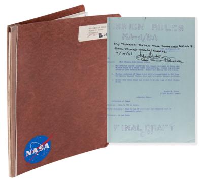 Lot #6411 Mercury-Atlas 4 Mission Rules Notebook -