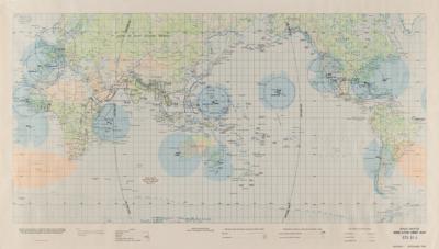 Lot #6451 STS 51-L Mercator Orbit Map - Image 1