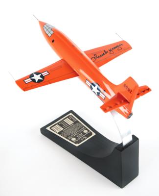 Lot #6002 Chuck Yeager Signed ‘Glamorous Glennis’ Bell X-1 Model - Image 1