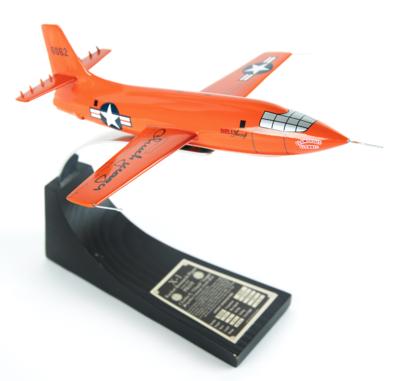 Lot #6002 Chuck Yeager Signed ‘Glamorous Glennis’ Bell X-1 Model - Image 3