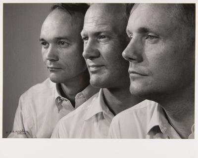 Lot #6372 Apollo Astronauts: (10) Original Photographs by Yousuf Karsh, with Apollo 11, Armstrong, Aldrin, and Collins - Image 2