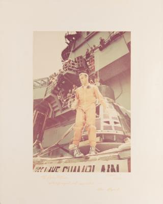 Lot #6030 Alan Shepard Signed Oversized NASA Photograph - Image 1