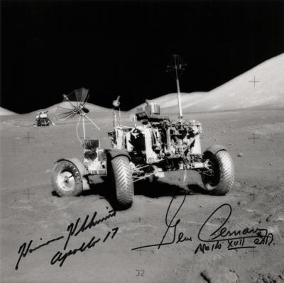 Lot #6368 Gene Cernan and Harrison Schmitt Signed Photograph - Image 1