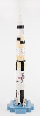 Lot #6475 Apollo Astronauts (8) Multi-Signed Saturn V Rocket Model - Image 2