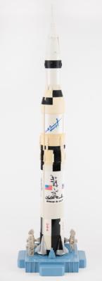 Lot #6475 Apollo Astronauts (8) Multi-Signed Saturn V Rocket Model - Image 3