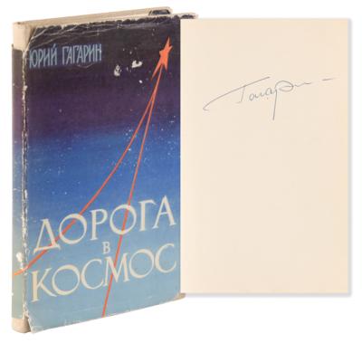 Lot #6503 Yuri Gagarin Signed Book - The Road to