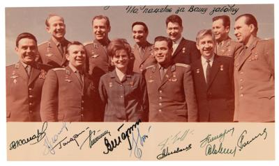 Lot #6502 Cosmonauts (11) Multi-Signed Photograph