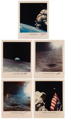 Lot #6381 Apollo Astronauts (5) Signed Limited